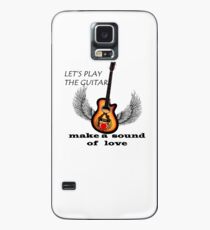 Funda/vinilo para Samsung Galaxy JUEGA LA GUITARRA PARA HACER SONIDO DE AMOR Y LAS CANCIONES NOS HACEN FELICES