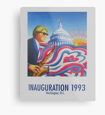 "Inauguration 1993, Washington, D.C." - '93 Bill Clinton Presidential Poster Metal Print