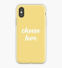 yellow choose love iPhone Case