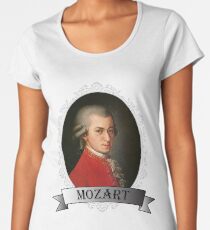 Wolfgang Amadeus Mozart Portrait Women's Premium T-Shirt