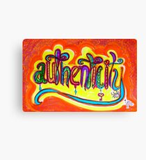 Authenticity Canvas Print