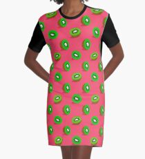 Kiwifruit Graphic T-Shirt Dress