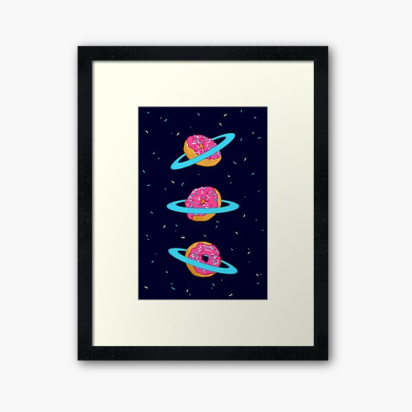 Sugar rings of Saturn Framed Art Print
