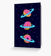 Sugar rings of Saturn Greeting Card