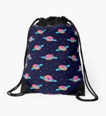 Sugar rings of Saturn Drawstring Bag