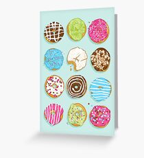 Sweet donuts Greeting Card
