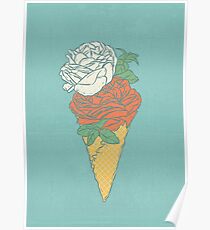 Rose ice cream Poster