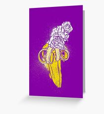 floral banana Greeting Card
