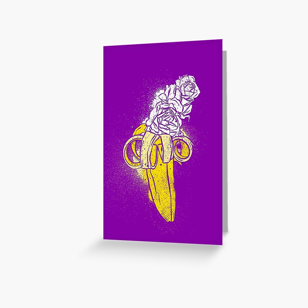 floral banana Greeting Card