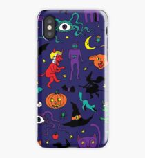 Retro Halloween - original - Halloween pattern by Cecca Designs iPhone Case