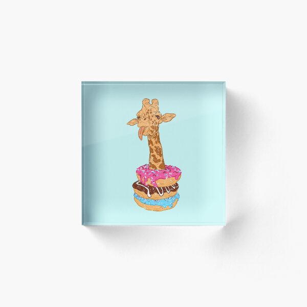 Donuts giraffe Acrylic Block