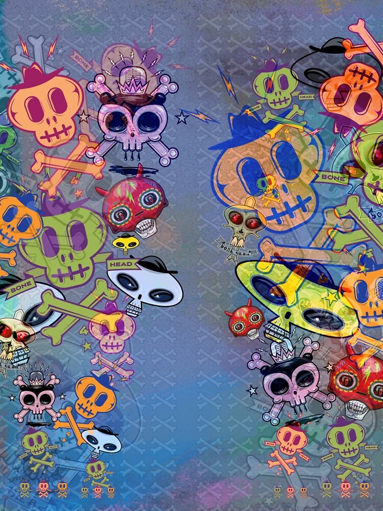 Skull Leggings Unisex by Ruffmouse