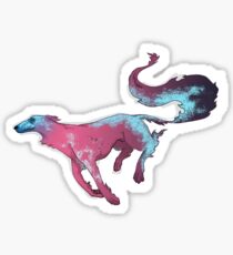 Galaxy Borzoi Sticker