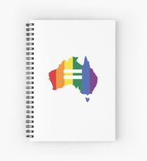 lgbt equality australia Spiral Notebook