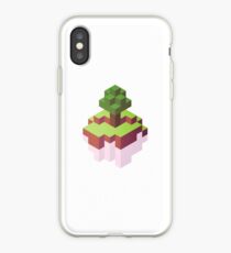 Minecraft Simple Floating Island - Isometric iPhone Case