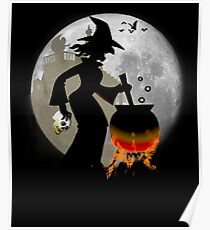 Halloween - Funny Spooky Scary Witch Party T-shirt Poster