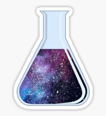 Galaxy Erlenmeyerkolben Sticker