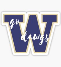 go dawgs Sticker