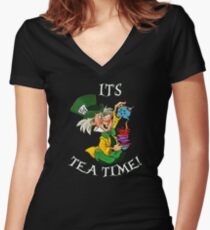 its tea time Women's Fitted V-Neck T-Shirt