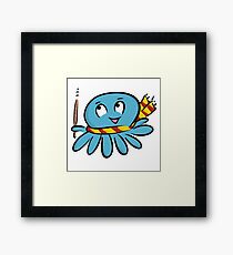 Octopus costume wizard Framed Print