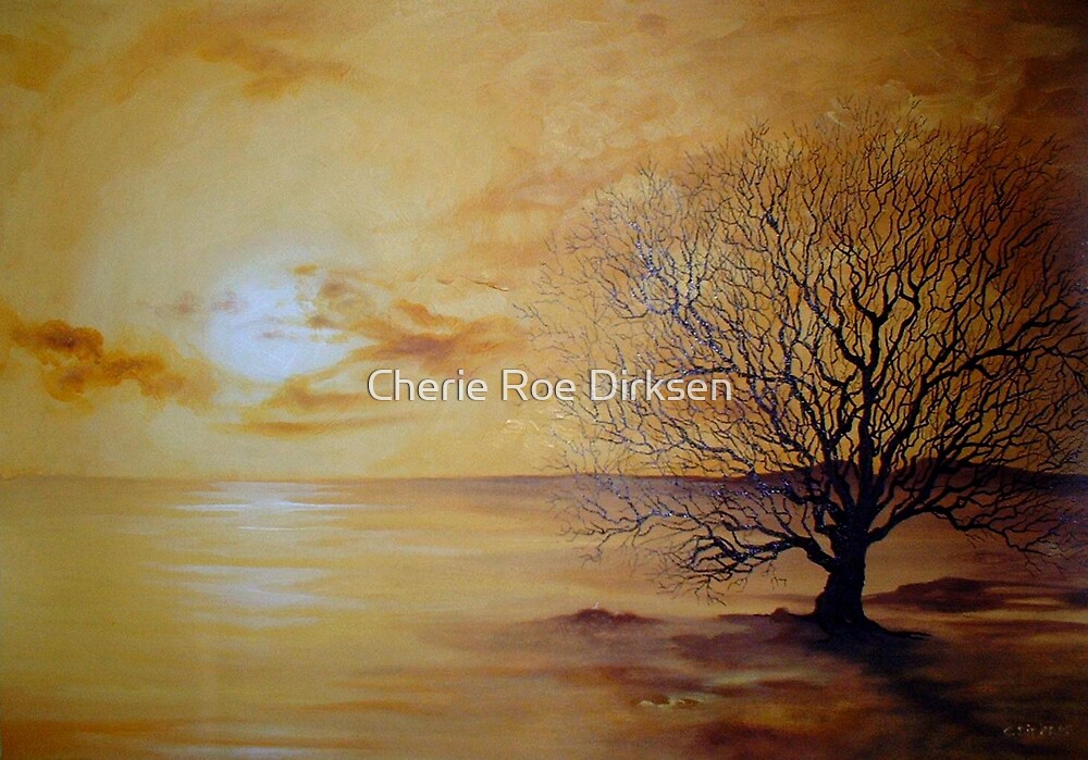 Yellow Skies, Lonely Tree by Cherie Roe Dirksen