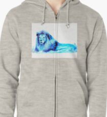 Blue Lion Zipped Hoodie