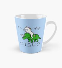 To The Disco (Unicorn Riding Triceratops) Tall Mug