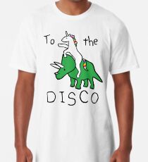 Zur Disco (Unicorn Riding Triceratops) Longshirt