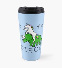 To The Disco (Unicorn Riding Triceratops) Travel Mug