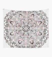 Tela decorativa Mandala de mármol de ónix negro
