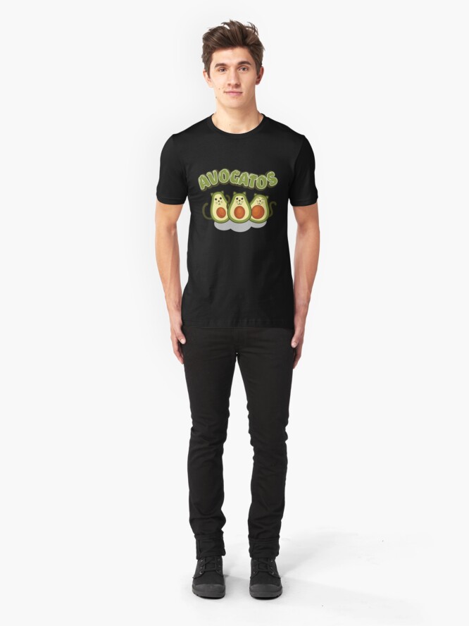 Alternative Ansicht von Avocado Gifts > Funny Avocado Cats > Avogatos > Avocado Slim Fit T-Shirt