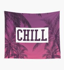 Tropical Chill Quote Wall Tapestry