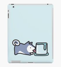 Einfacher Husky mag kalte Dinge iPad-Hülle & Klebefolie