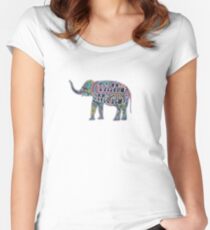 Tame Impala Elephant Paisley Women's Fitted Scoop T-Shirt