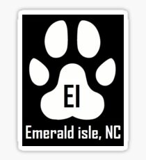 Dog Paw (Emerald Isle, NC) Sticker