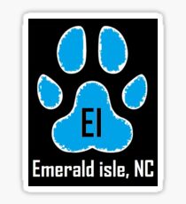 Dog Paw (Emerald Isle, NC) Sticker