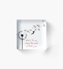 u2 kite for white Acrylic Block