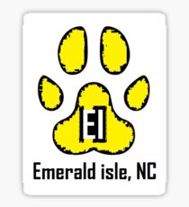 Dog Paw (Emerald Isle, NC) Sticker
