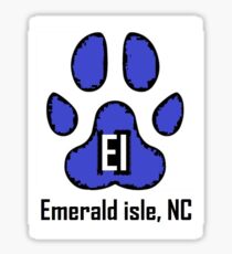 Dog Paw (Emerald Isle, NC) Sticker