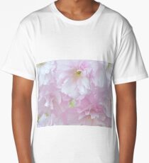 Blossoms in Pastel Pink Long T-Shirt