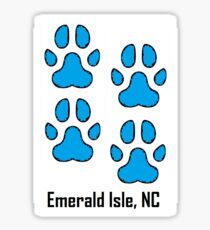 Dog Paws (Emerald Isle, NC) Sticker