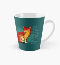 "Act From Love Rather Than From Fear" Fire Ocelot Tall Mug