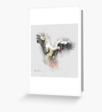 Stork Alighting Greeting Card