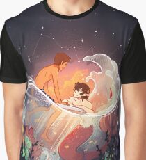 Flowers and Stars Graphic T-Shirt