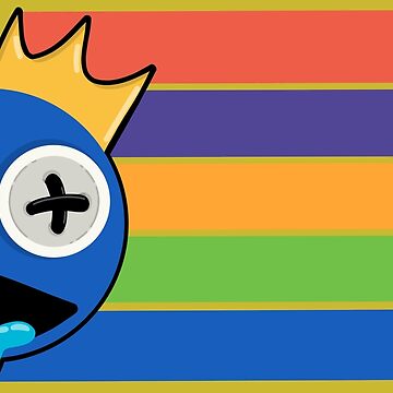 Blue Rainbow friends sticker Sticker by SebasthianStore