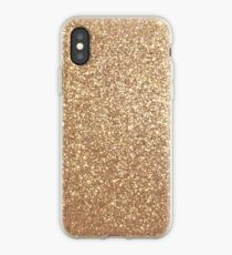 Copper Rose Gold Metallic Glitter iPhone Case