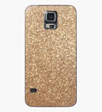 Copper Rose Gold Metallic Glitter Case/Skin for Samsung Galaxy
