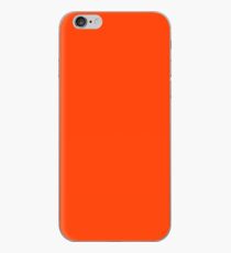 Bright Fluorescent Attack Orange Neon iPhone Case