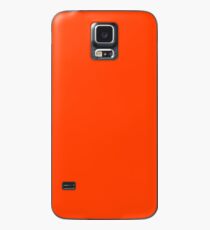 Leuchtender fluoreszierender Angriff Orange Neon Hülle & Klebefolie für Samsung Galaxy