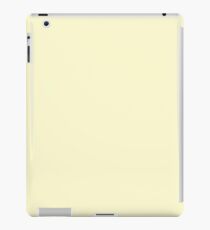 Pastell-Zitronengelb blasse weiche Meringe-Gelb-Volltonfarbe iPad-Hülle & Skin